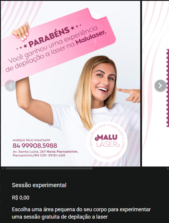 Arte da MaluLaser sobre sessão experimental de depilação a laser