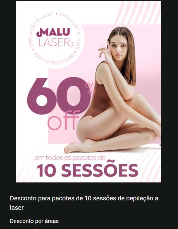 Arte MaluLaser com 60% de desconto em pacotes de 10 sessões
